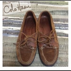 Cole Haan Brown Suede Loafers