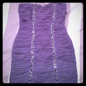 Lipsy Pale Lavender Rhinestone cocktail dress!
