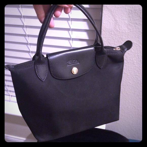 Mini Longchamp black tote