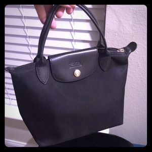 Mini Longchamp black tote