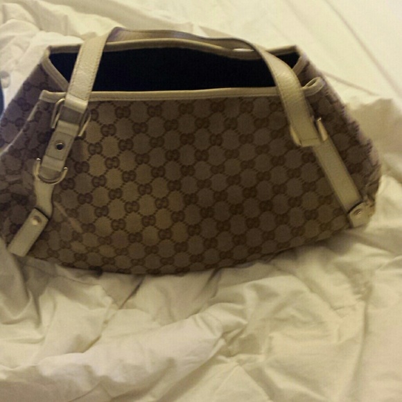 Authentic Gucci canvas tote