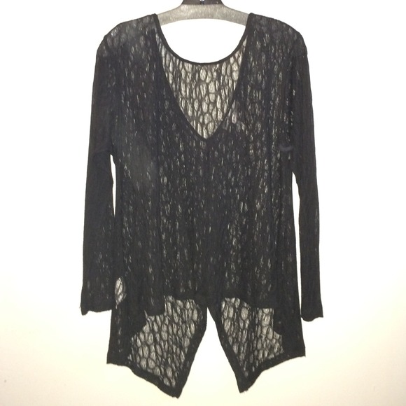 BCBGeneration Long Sleeve Lace Top