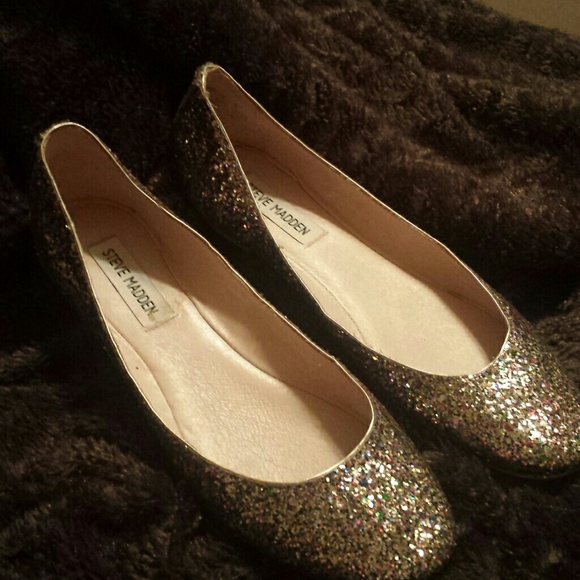 Steve Madden sparkly party flats