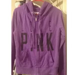 PINK zipup hoodie