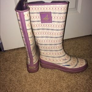 Sperry rain boots women's size 8