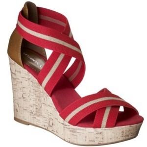 Merona Red Wedges