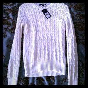 White women's Ralph Lauren Polo Sweater