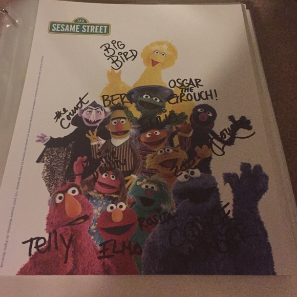 Autographed Sesame Street Photo