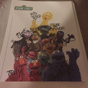 Autographed Sesame Street Photo