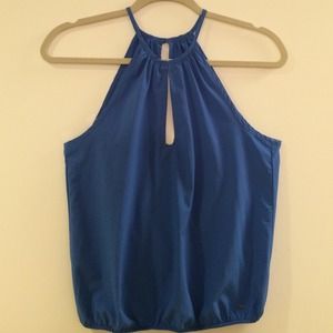 Blue sleeveless top