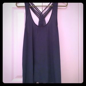 Dark green top very cute back detail!