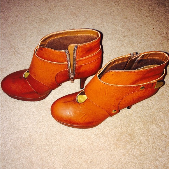 Unlisted Cognac Colored Booties