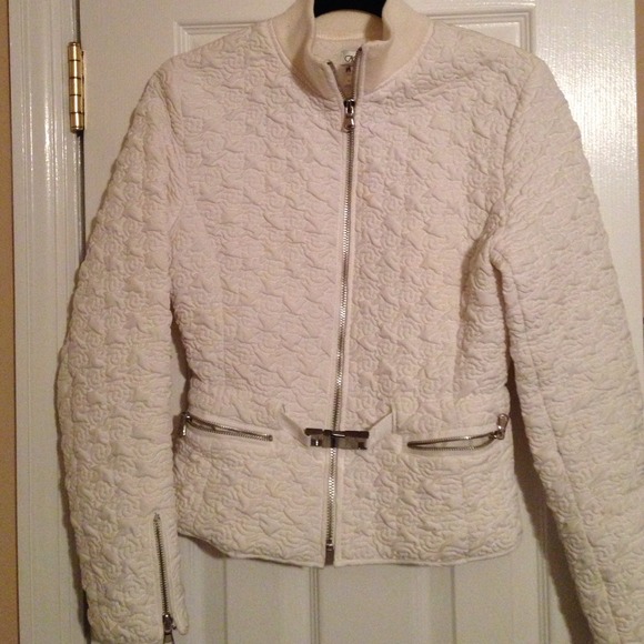 White quilted jacket