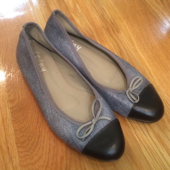 FS/NY French Sole 'Motto' Ballet Flat Navy & Blue