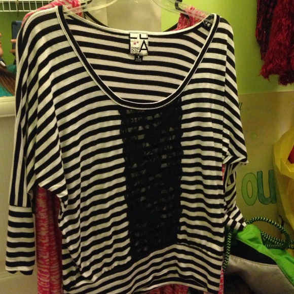 Black & white striped shirt