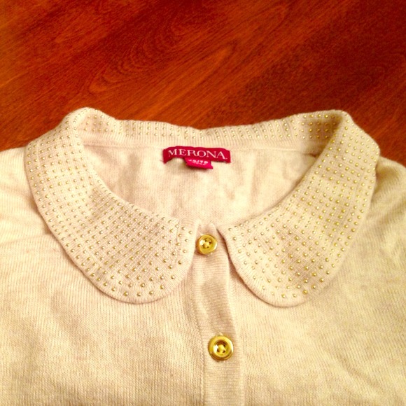 BRAND NEW gold collard cardigan