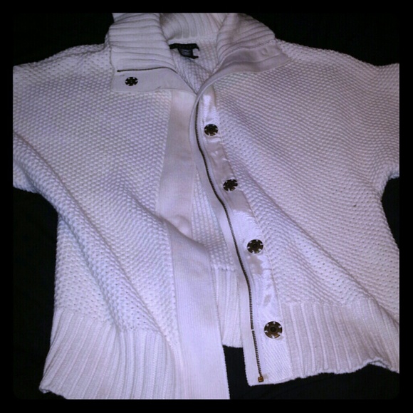 Cream colored cardigan