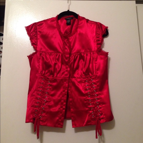 Red Victoria's Secret holiday sexy top!