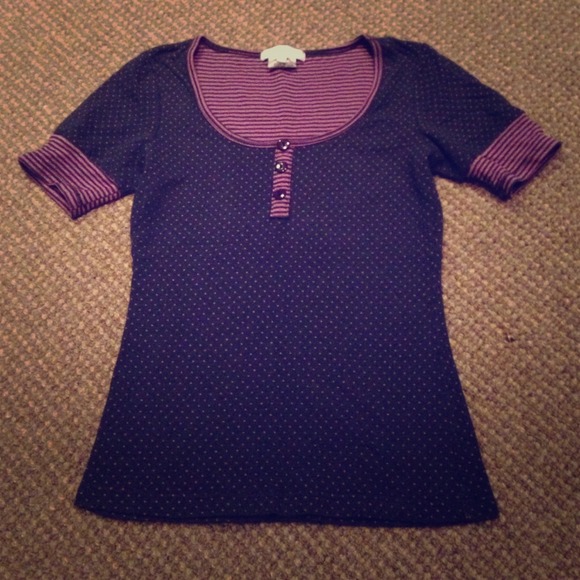 Polka Dot & Stripe Top