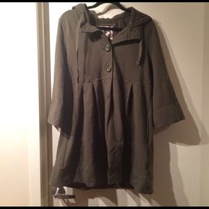 Hooded Casual Cape Jacket