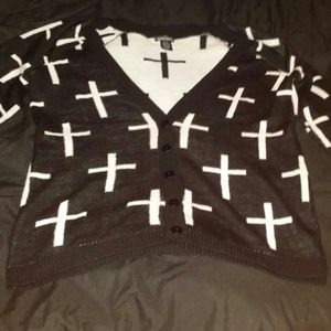 Cross cardigan