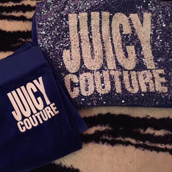 Blue Juicy Couture sweat suit