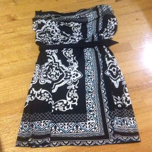 White House Black Market strapless mini dress