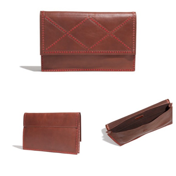 NWT Madewell Leather Clutch - Picture 2 of 4