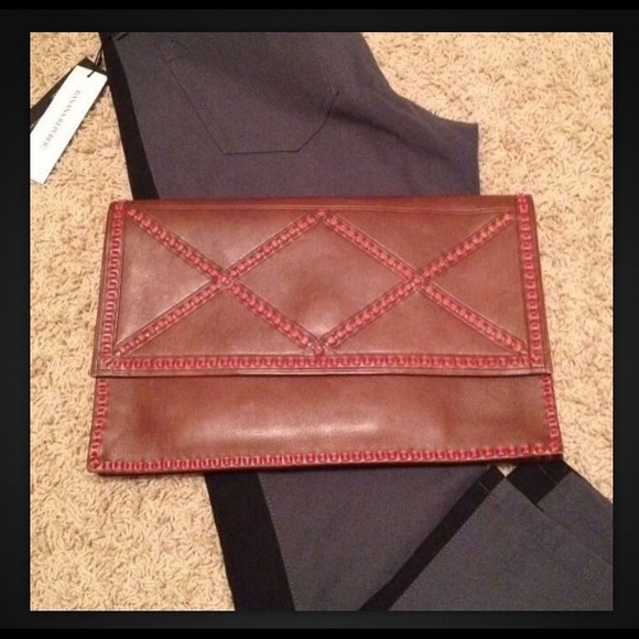 NWT Madewell Leather Clutch - Picture 3 of 4