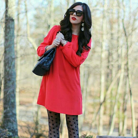 HP!!! Perfect Valentine's Red Shift Dress - NWT!