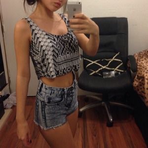Tribal crop top