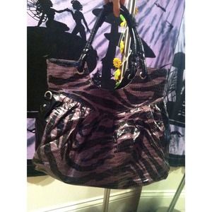Zebra print purse