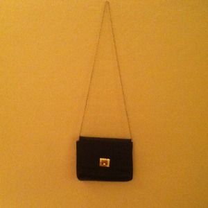 Forever21 Faux Leather Gold Chained/Accented Bag