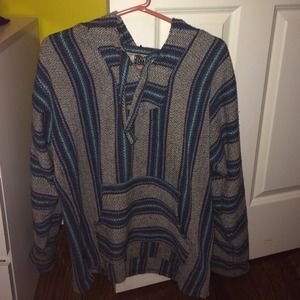 blue stripped "drug rug"