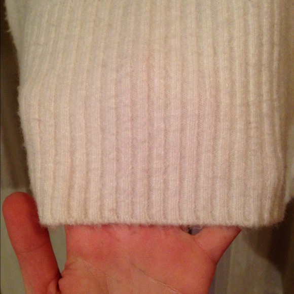 Ivory Fuzzy Sweater Tunic Dress - Picture 4 of 4