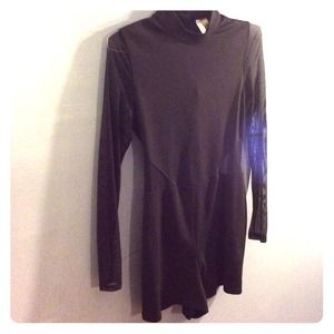 Black sheer romper