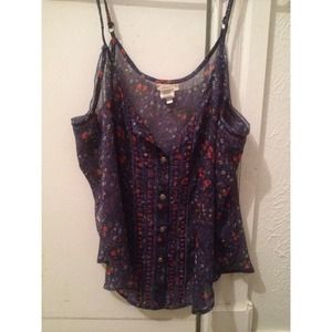 Aerie floral sheer top