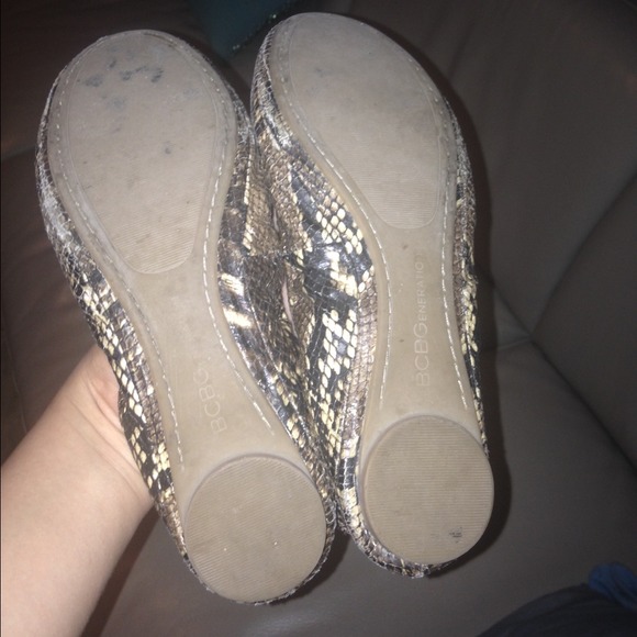 🎀Snake print, leather ballerinas🎀 - Picture 4 of 4