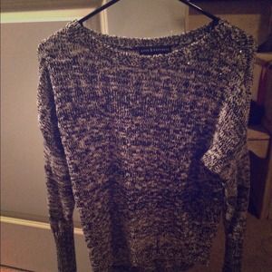 Black and white sweater