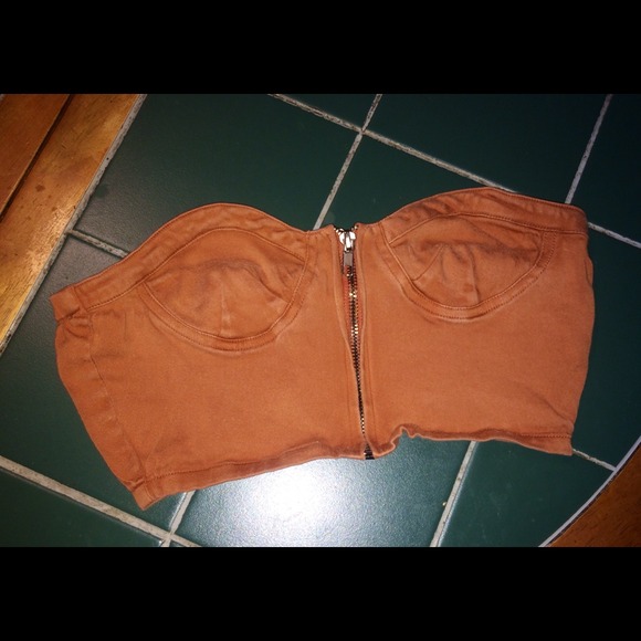 🌼Brown boho crop top🌼