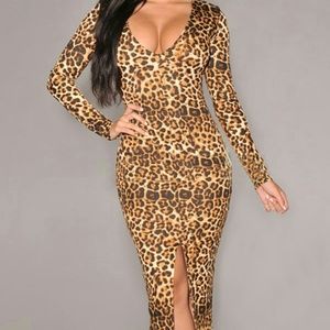 Leopard print dress