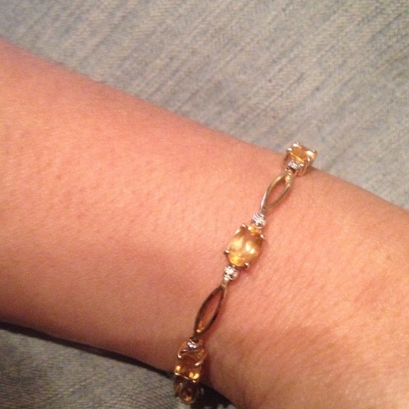 **SOLD💫💎Beautiful Citrine & Diamond 14k Gold - Picture 2 of 4
