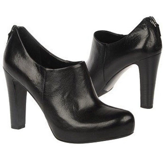 Black Leather Shooties