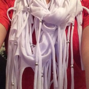Fringe infinity scarf