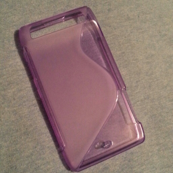 Purple Silicone Droid RAZR Phone Case