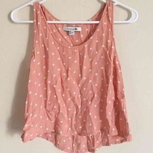 Forever 21 polka dot tank top