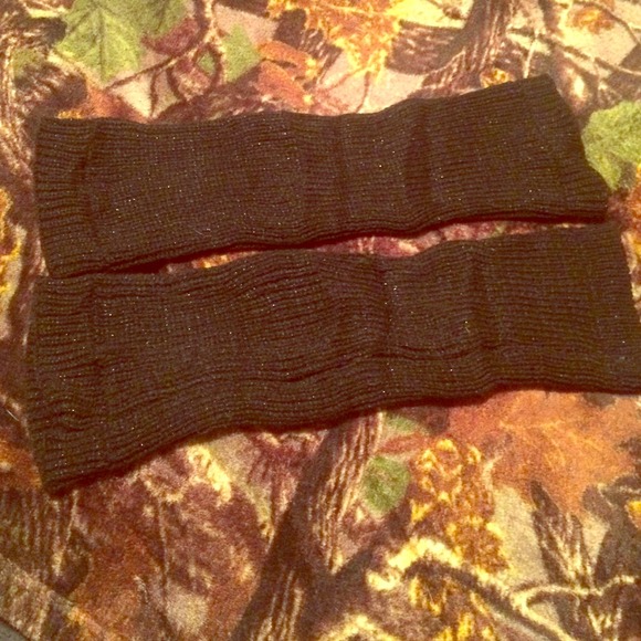 Black sparkles leg warmers
