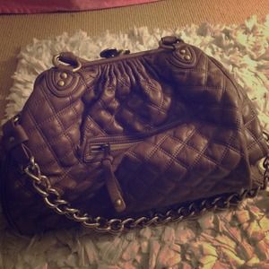 Light honey brown purse with chain