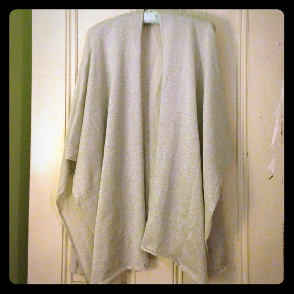 Silver Metallic Wrap / Shawl