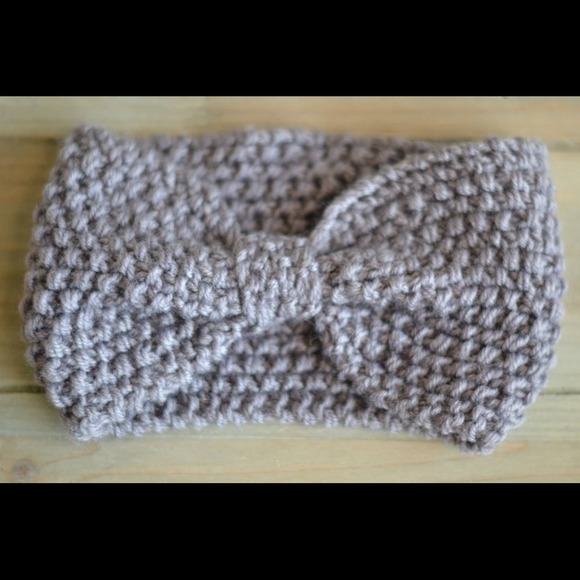 String Bird Boutique Accessories - LAST ONE!🎉🎉 Handmade Crochet Head Warmer in Grey